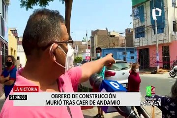 Obrero muere tras caer de andamio del cuarto piso en La Victoria