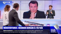 Emmanuel Macron envisage de prendre la parole d'ici la fin du mois pour détailler le calendrier des réouvertures