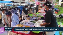 Dengan Protokol Kesehatan, Warga Berburu Berbagai Menu Takjil