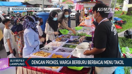 Dengan Protokol Kesehatan, Warga Berburu Berbagai Menu Takjil