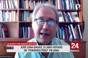 José Luna Gálvez, es el más votado de Podemos Perú en Lima