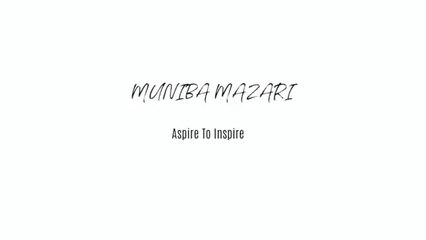MY LIFE LESSONS -Muniba Mazari motivational speech