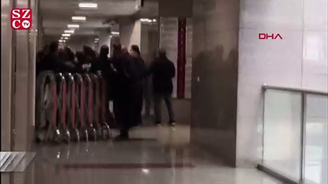 Çağlayan Adliyesinde duruşma öncesi arbede