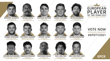 EPCR European Player of the Year 2021 : the 15 nominees