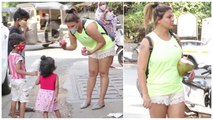 Rakhi Sawant Steps Out To Have Coconut Water; Offers Fruits To Needy Kids But Not Without Her Antics