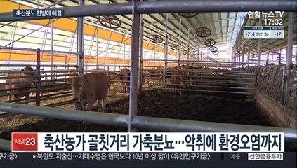 축산농가 골칫거리 가축분뇨 한방에 해결