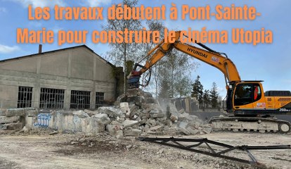 Les travaux débutent à Pont-Sainte-Marie pour construire le cinéma Utopia