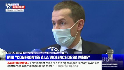 Enlèvement de Mia: le procureur d'Épinal affirme que sa mère "n'avait pas le droit de voir son enfant seule"