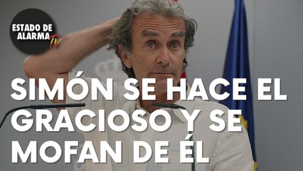 Fernando Simón se la da de gracioso y acaban mofándose de él: “No me viene a la cabeza”