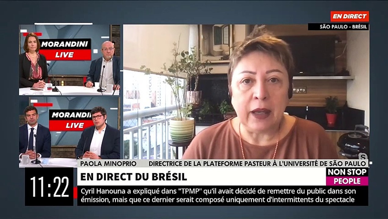 Coronavirus - La directrice de la plateforme Pasteur à Sao Paulo dans "Morandini Live": "Le vaccin chinois répond très bien au variant brésilien et au variant anglais" - VIDEO