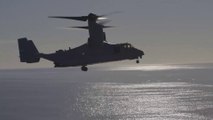 MV-22B Ospreys • Flight Operations • Amphibious Assault Ship • Coast of California