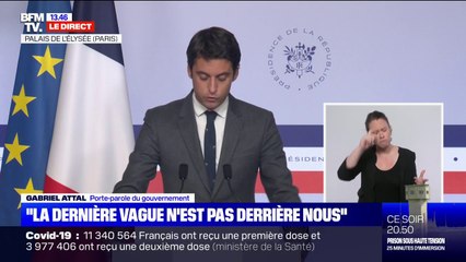 Gabriel Attal: "Plus d'un majeur sur 5 dans notre pays a été vacciné"