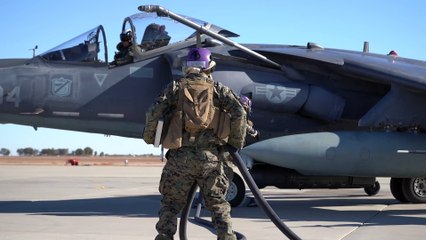 U.S. Marines • Refuel a F-35B Lighting II • Naval Air Facility • El Centro CA, US
