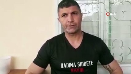 Muhtardan tişörtlü sosyal mesaj