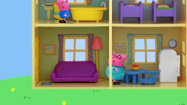 Peppa Pig Game | Crocodile Hiding In Peppa Pig Toys - Family Home Playset