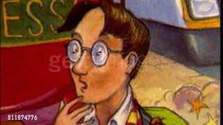Animation of cover from Harry Potter book 