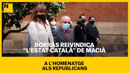Borràs reivindica "l'Estat català" de Macià a l'homenatge als republicans