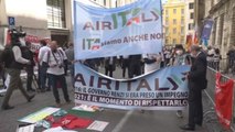 Unos 5.000 manifestantes piden en Roma una solución urgente para Alitalia