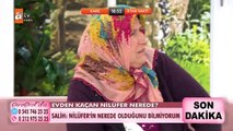 Evden kaçan Nilüfer canlı yayında