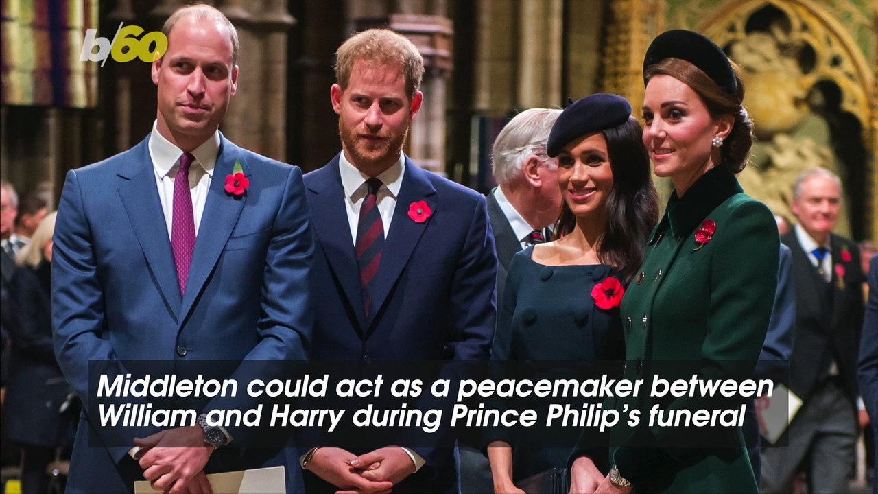 Kate Middleton Expected To Act as Mediator Between Harry and William During Prince Philip’s Funeral