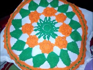 PANO CENTRO PARA MESA DE CROCHÊ PRIMEIRA PARTE  n. 55 /Núbia Sales