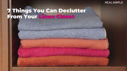 7 Things You Can Declutter From Your Linen Closet in the Next 5 Minutes
