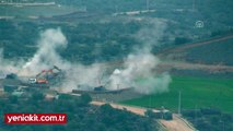 Afrin'in batısındaki terör mevzileri top atışlarıyla vuruluyor
