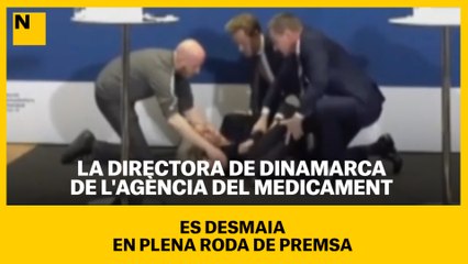 La directora de l'Agència del Medicament de Dinamarca es desmaia en plena roda de premsa