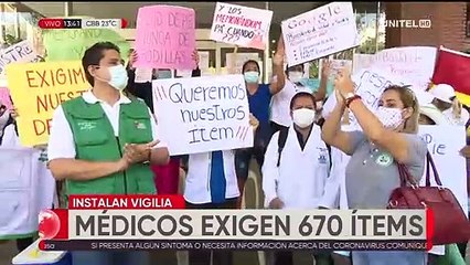 Profesionales en salud realizan vigilia esperando dotación de ítems
