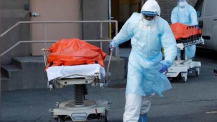 Picture of pandemic: even death que outside crematorium!
