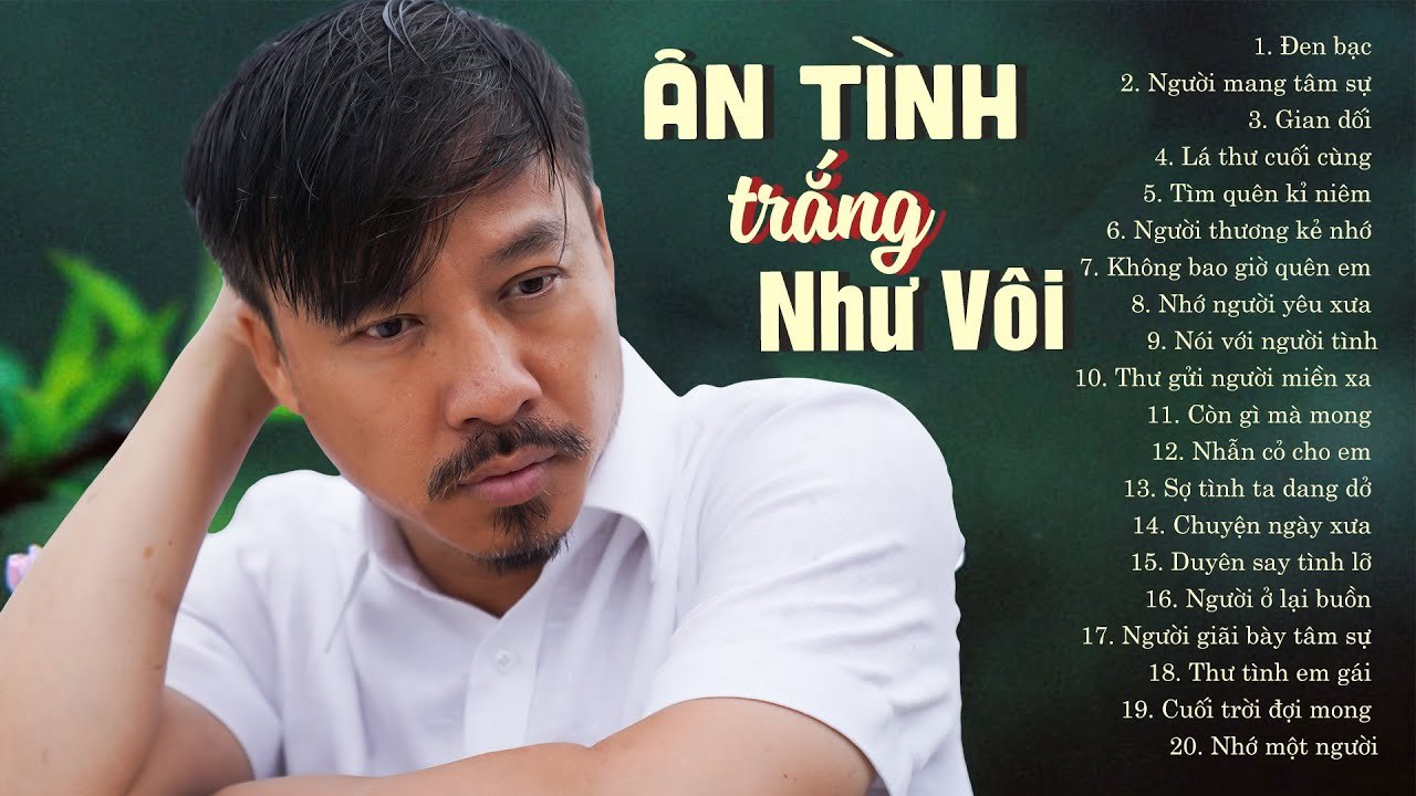 Album NHẠC MÙI Bolero Xưa "Ân Tình Trắng Như Vôi"  Nhạc Vàng Buồn Và Tâm Trạng