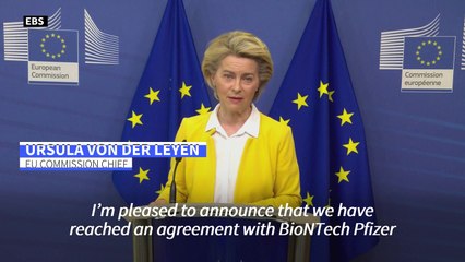 BioNTech/Pfizer brings forward 50 mn doses for EU to Q2 says von der Leyen