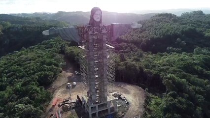 Encantado, en Brasil, ultima la construcción de un Cristo más alto que el del Corcovado