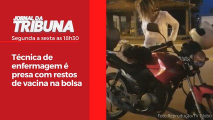 Técnica de enfermagem é presa com restos de vacina na bolsa