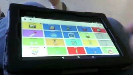Adult with Autism  having  a  conversation using coughdrop AAC
