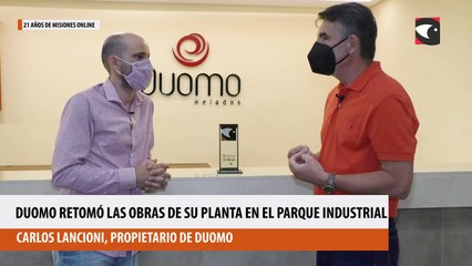 Duomo retomó las obras de su planta en el Parque Industrial