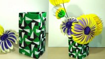 Easy Big Paper Flower. Circles In Origami Style! Origami Flower For Easter Decorations.