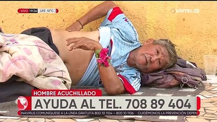 Hombre de la tercera edad y en situación de calle fue apuñalado, vecinos piden ayuda a autoridades