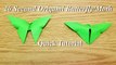 20 Second Origami Butterfly Moth - Quick Tutorial - Easy Butterfly Moth