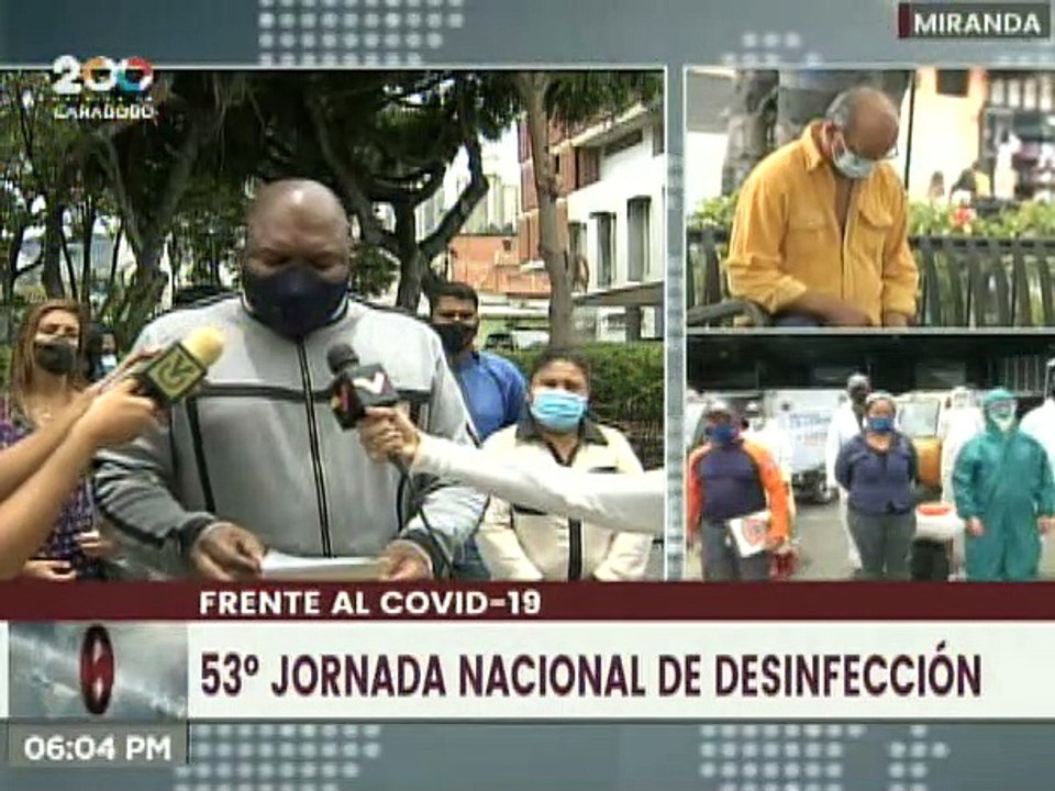 Miranda | Misión Venezuela Bella activó jornada de desinfección en el Casco Histórico de Baruta