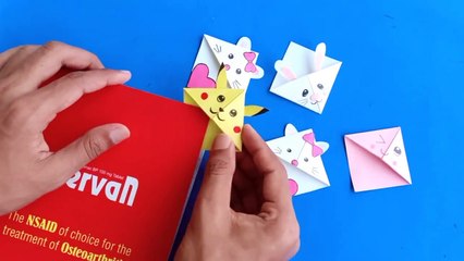 Download Video: Diy Kawaii Bookmarks //Easy Origami Bookmark Corner - How To Make A Corner Bookmark Diy