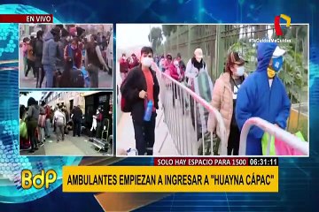 Miles de ambulantes desacatan cuarentena y llegan hasta el Estadio Nacional