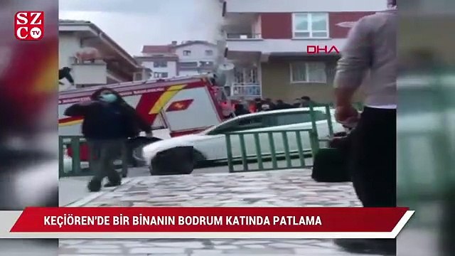 Keçiören'de bir binanın bodrum katında patlama: 1’i ağır 2 yaralı