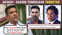 Akshay Kumar Sachin Tendulkar Slammed By Maharashtra Minister Aslam Shaikh For Bed Shortage In Hospitals