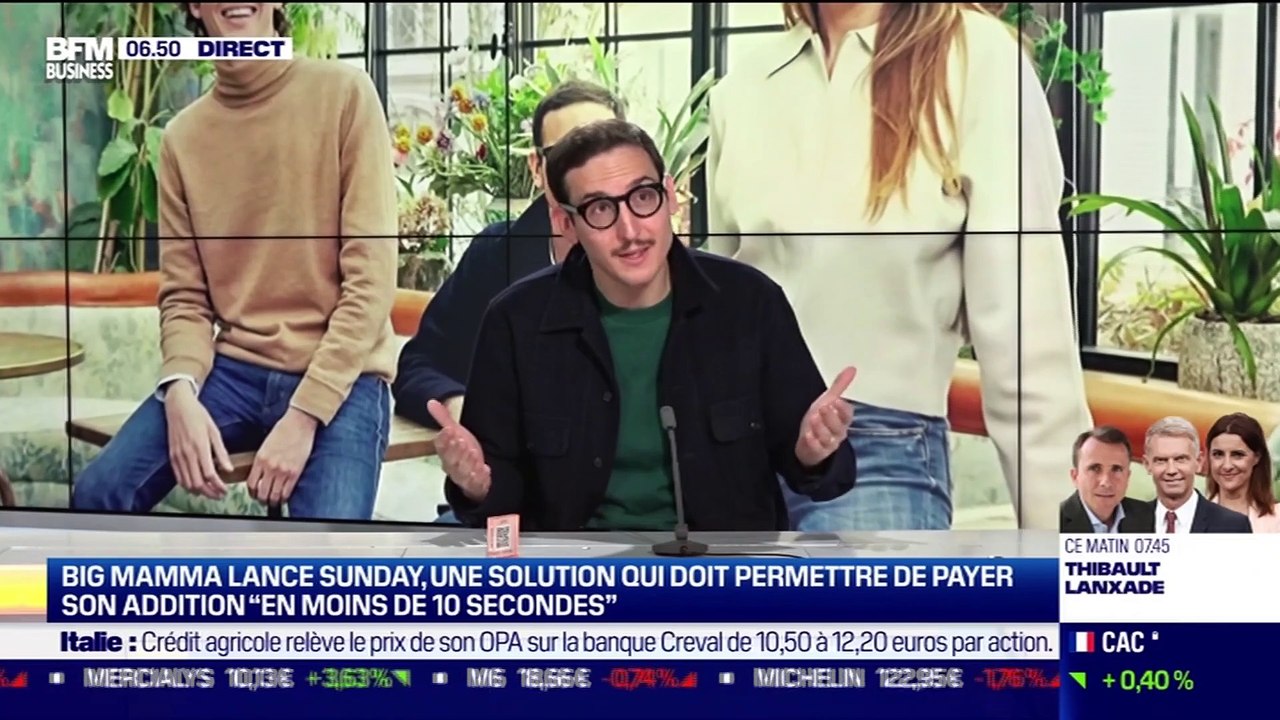 Victor Lugger (Big Mamma/Sunday) : Les créateurs de Big Mamma lèvent 20 millions d'euros pour une solution de paiement par QR Code - 15/04
