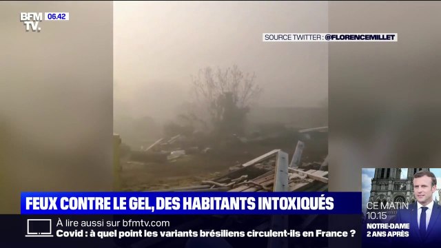 Des habitants intoxiqués dans le Tarn par le feu des viticulteurs pour sauver leurs vignes du gel