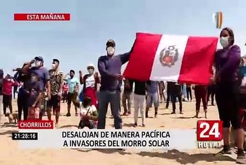 Chorrillos: PNP desalojó de manera pacífica a invasores del Morro Solar