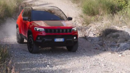 New Jeep® Compass Trailhawk in Colorado Red Offroad driving