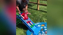 Cute Babies Have A Super Fun With  Slide | Funny Babies And Pets
