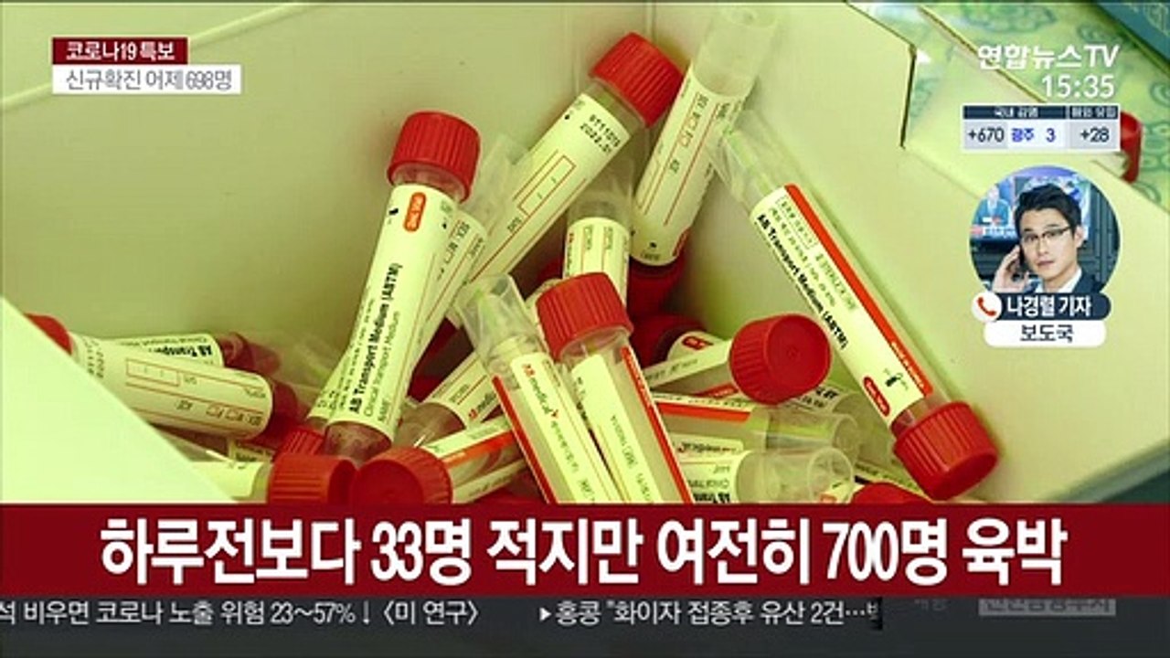 신규확진 700명 육박…"전국 감염 확산 지속"